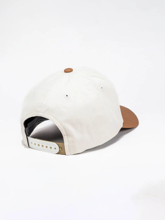 Upside Down Logo Baseball Cap:Tan/Brown:One Size