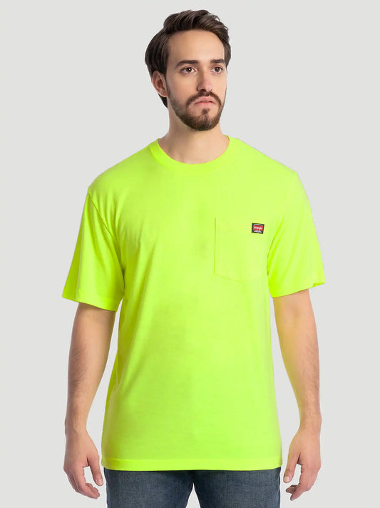 Men's Workwear Pocket T-Shirt in Yellow