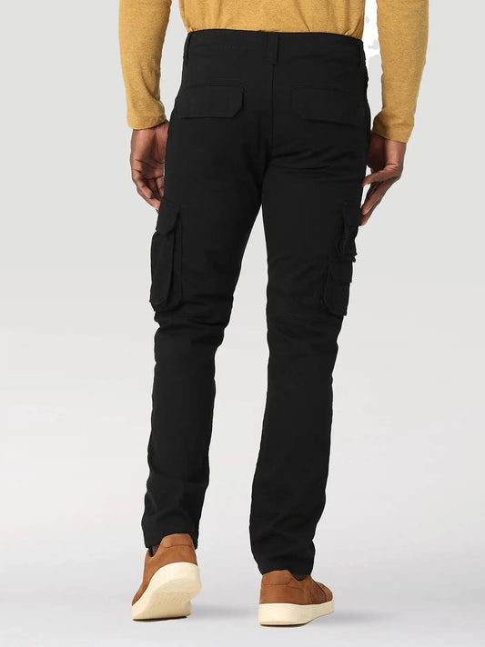 Men's Wrangler® Flex Tapered Cargo Pant in Black