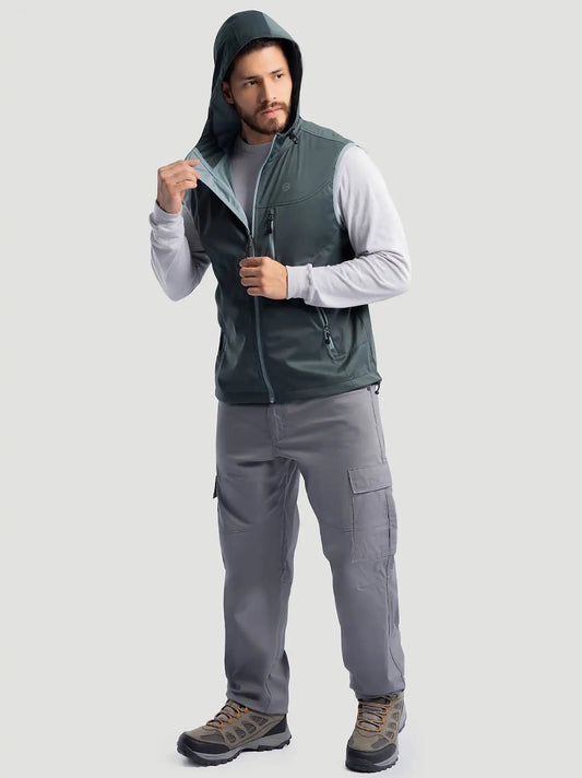 Men's Wrangler ATG™ Hooded Flex Vest in Slate/Blue