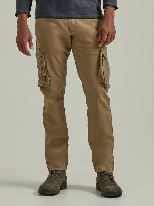 Men's Wrangler® Flex Tapered Cargo Pant in Kangaroo
