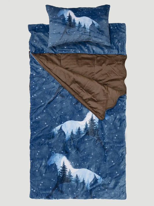 Wrangler Sleeping Bag:Blue:One Size