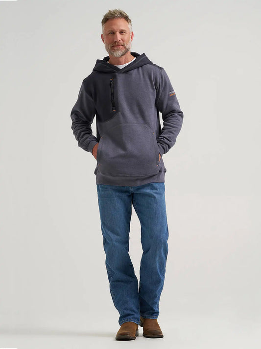Wrangler® FR Flame Resistant Knit Hoodie in Blue Nights