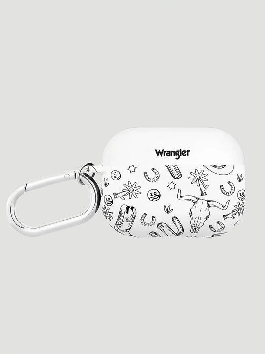 Earbuds Case with Carabiner:White:One Size: