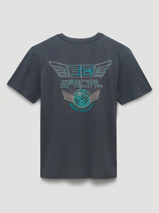 38 Special Wings Back Graphic T-Shirt in Asphalt