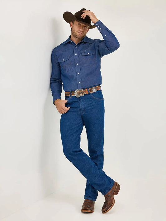 Wrangler® Cowboy Cut® Relaxed Fit Jean in Prewashed Indigo