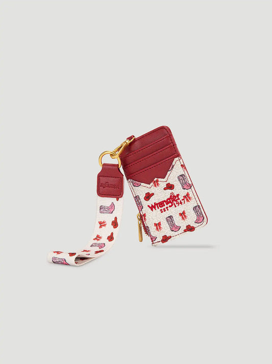Boots and Hats Card Case:Pink:One Size