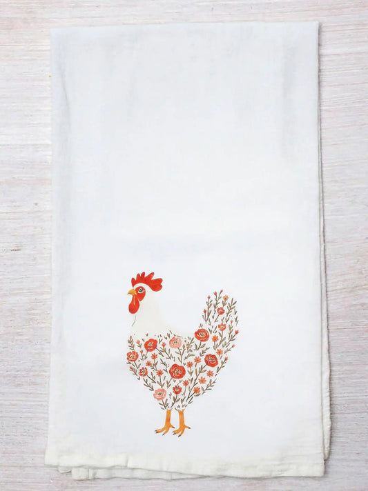 Wrangler Tea Towel:Rooster:One Size
