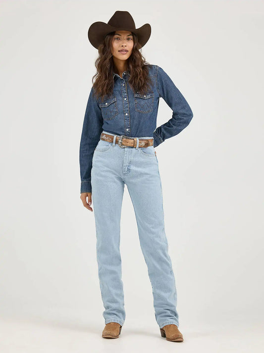 Women's Wrangler® Cowboy Cut® Slim Fit Jean in Bleach