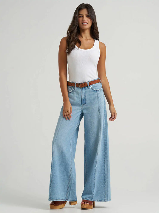 Women's Wrangler Retro® Bailey High Rise Wide Leg Jean in Demi
