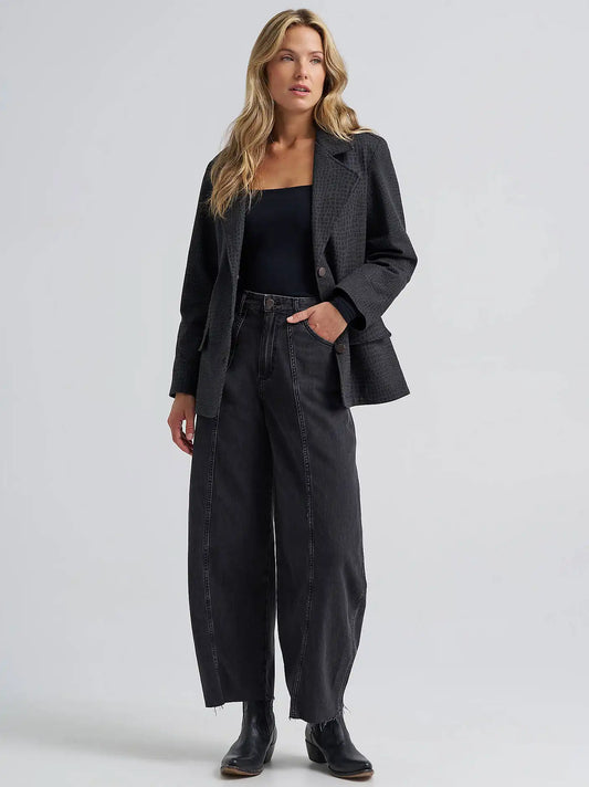 Women's Cowboy Barrel Jean in Rinse Black