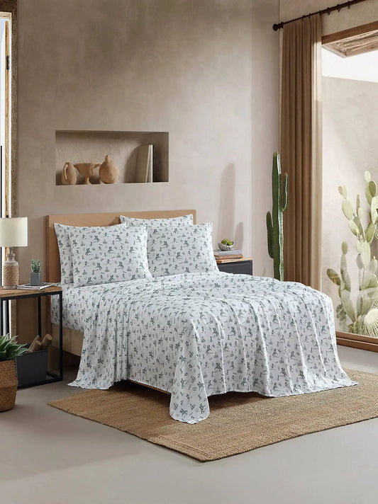 Wrangler Patterned Twin Sheet Set:Rodeo/ Green:Twin
