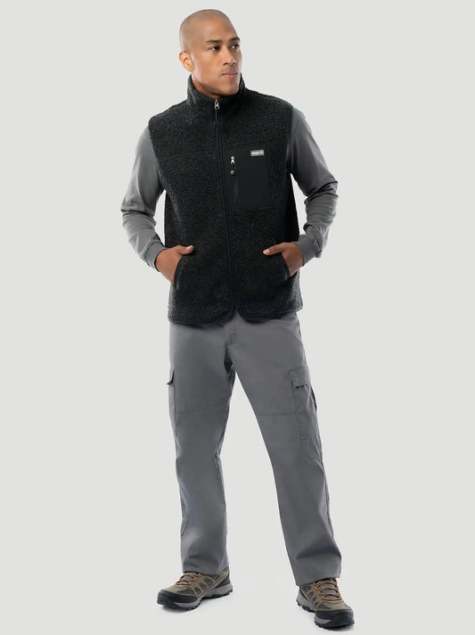Men's Wrangler ATG™ Sherpa Utility Hiking Vest in Black Caviar