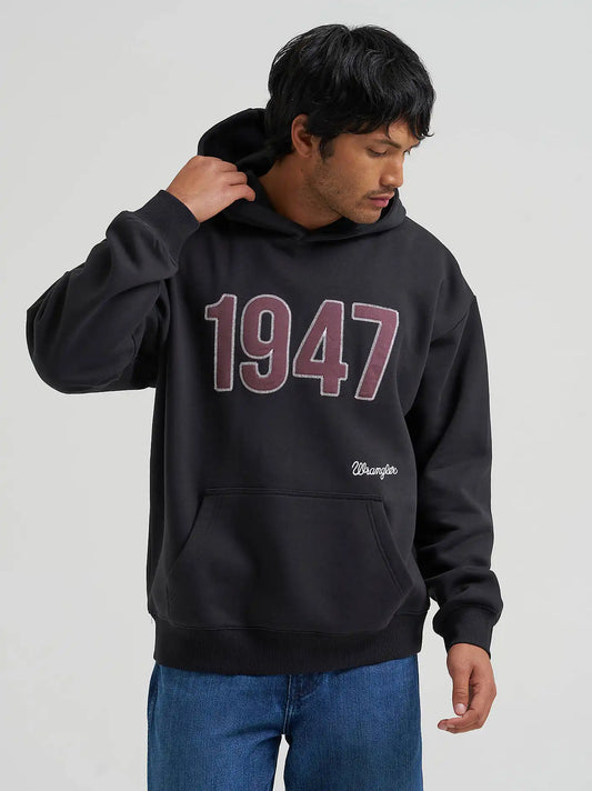 Men’s 1947 Vintage Fit Hoodie in Black Beauty