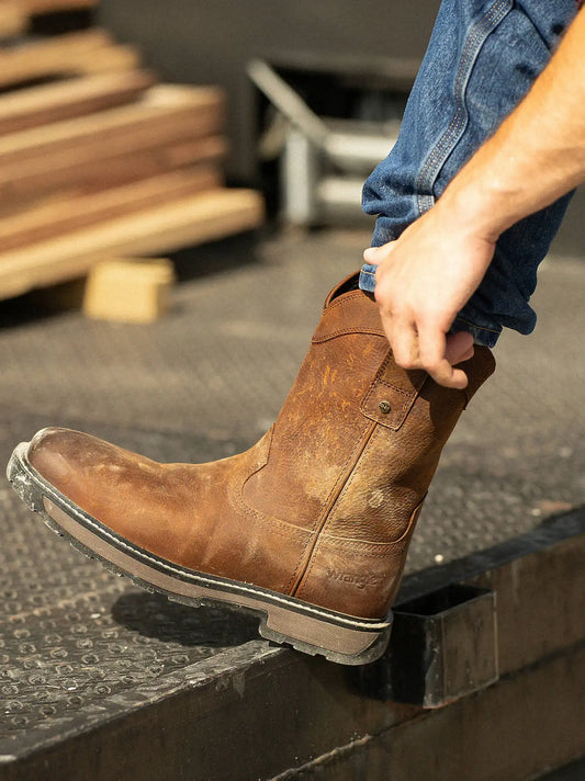 Men's Sawyer Steel-Toe Work Boot in Brown