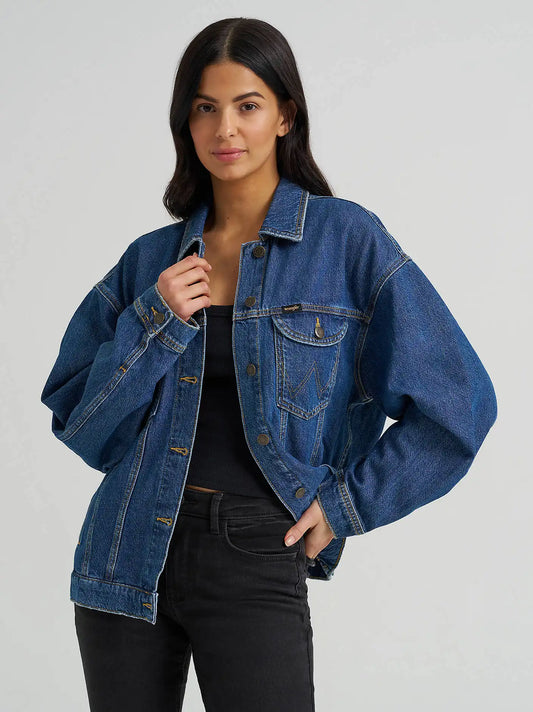 Women's Girlfriend Denim Jacket in Daffodil