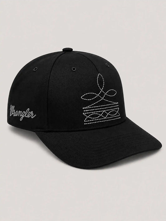 Stormrider Stitch Waxed Canvas Hat:Black/Grey:One Size