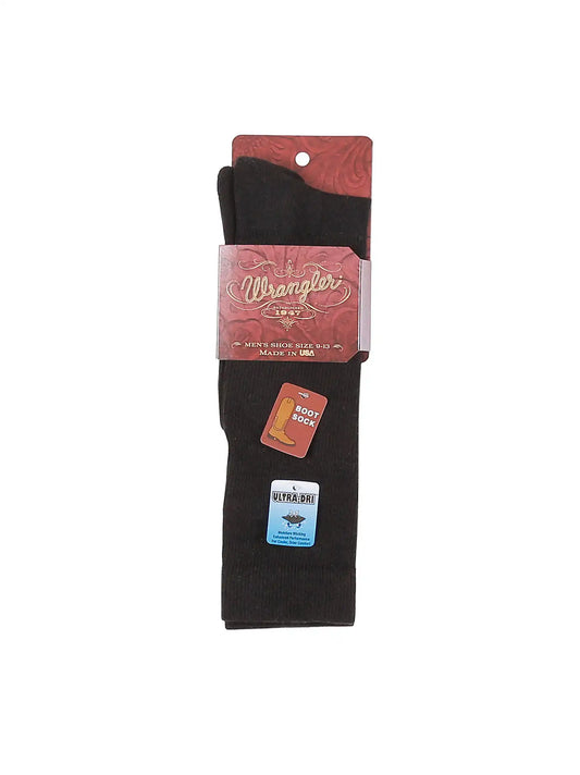Mens Western Boot Sock:Black:L