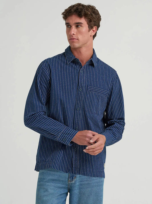 Men's Relaxed Fit Shirt in Indigo
