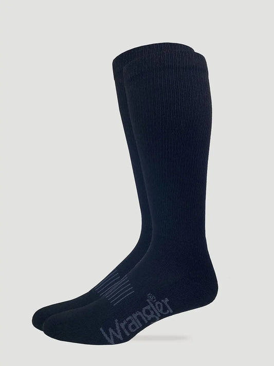 Mens Western Boot Sock:Black:L