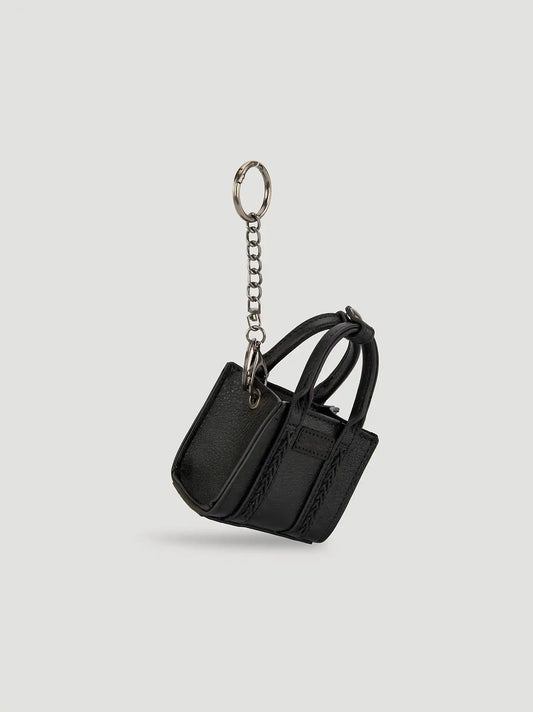 Mini Tote Key Chain:Black:One Size
