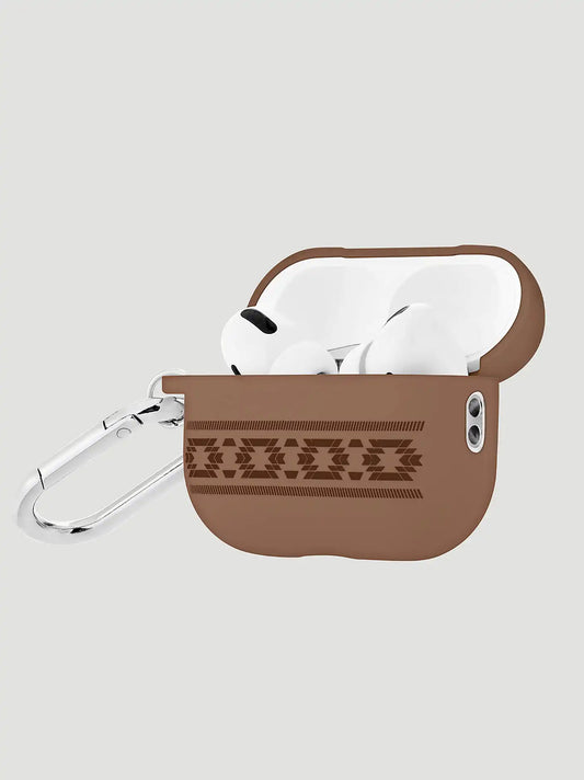 Earbuds Case with Carabiner:Coffee Brown:One Size: