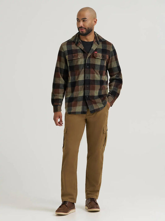 Men's Fleece Lined Cargo Pant in Kangaroo