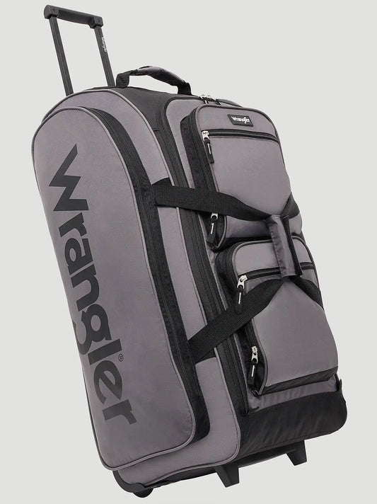 Wesley Rolling Duffle Bag:Charcoal:One Size