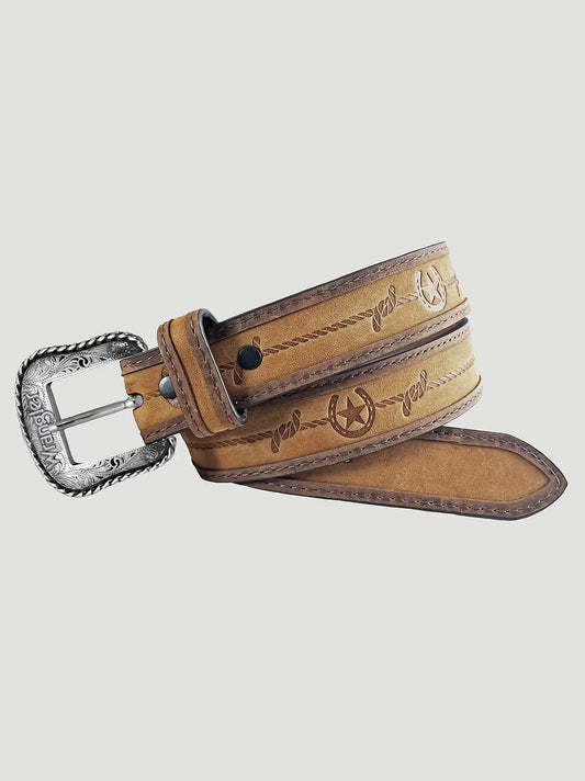 Boy's Rope Star Belt in Tan