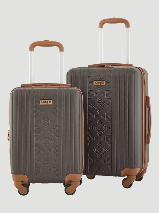 Expandable Hardside Spinner Luggage Set:Chocolate Brown:One Size: