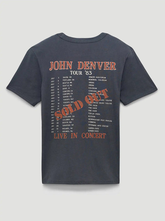 John Denver In Concert Graphic T-Shirt in Asphalt