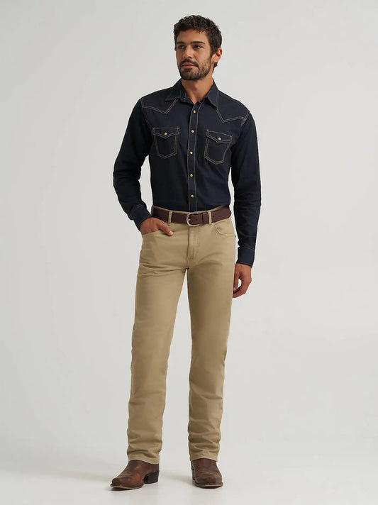 Men's Wrangler Retro® Slim Fit Straight Leg Pant in Fawn