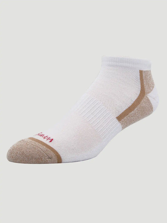 Mens Low Cut Sock 6 Pack:White:One Size