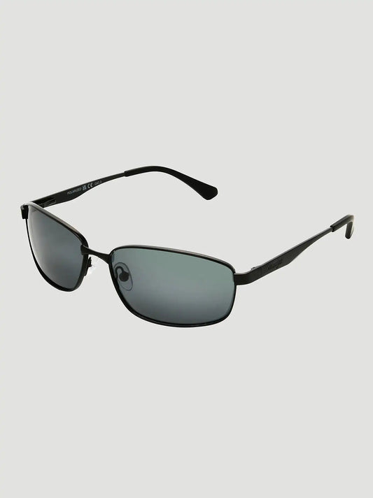 Smoke Lens Rectangle Sunglasses:Smoke:One Size
