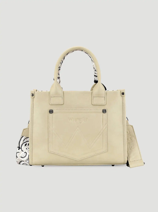 Bandana Print Mini Tote:Tan:One Size