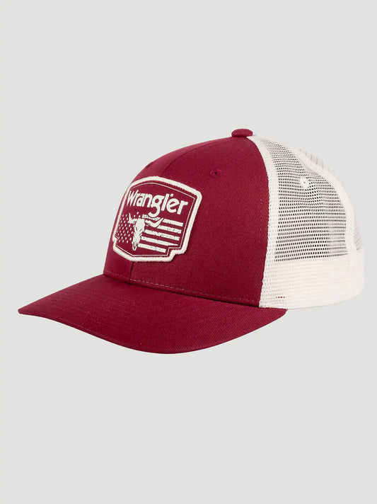 Trailhead Union Baseball Cap:Dark Red:One Size