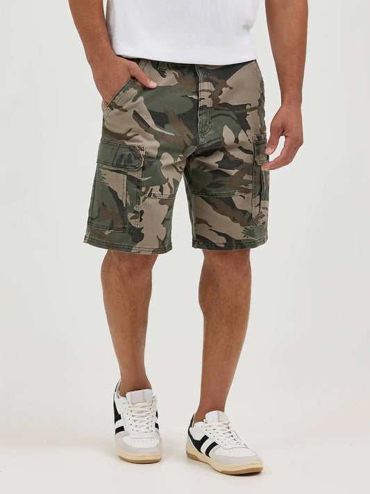 Men's Five Star Premium Cargo Short in Green Brown Camo
