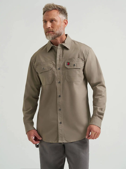 Wrangler® RIGGS Workwear® Ground Cloth Work Shirt in Brindle