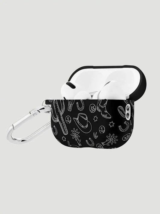 Earbuds Case with Carabiner:Black:One Size: