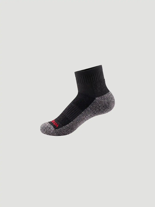 Wrangler RIGGS Workwear Quarter Sock 6 Pack:Black:One Size