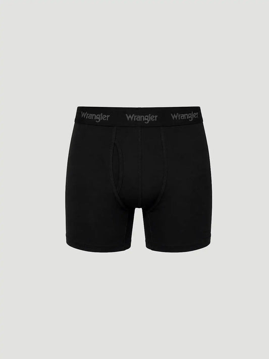 Men's Cotton Stretch Boxers (3-Pack) in Black
