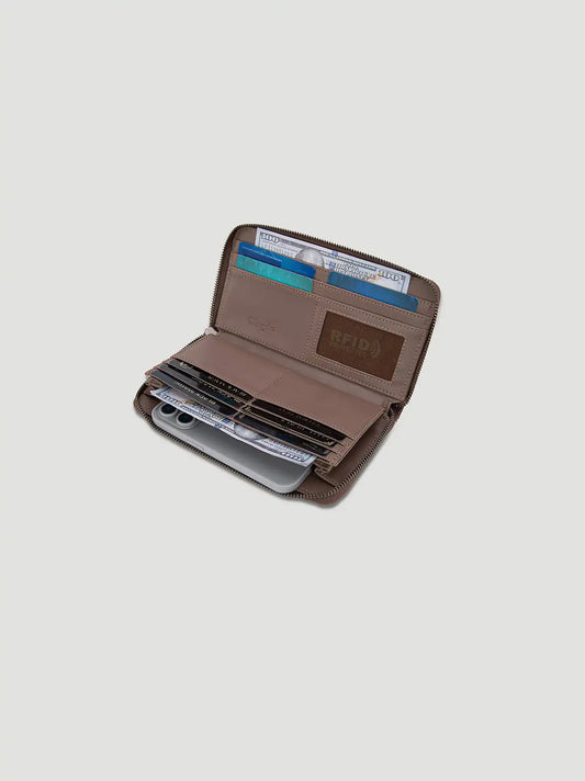 Southwest Print Wristlet:Coffee Brown:One Size