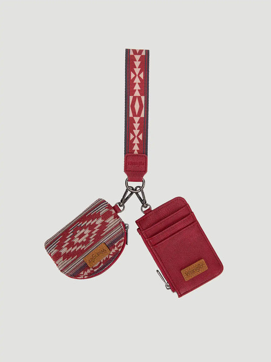 Southwestern Wallet Card Set:Red:One Size: