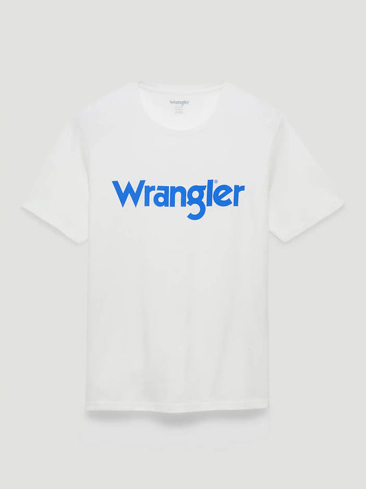 Men's Wrangler Kabel Logo T-Shirt in Bright White