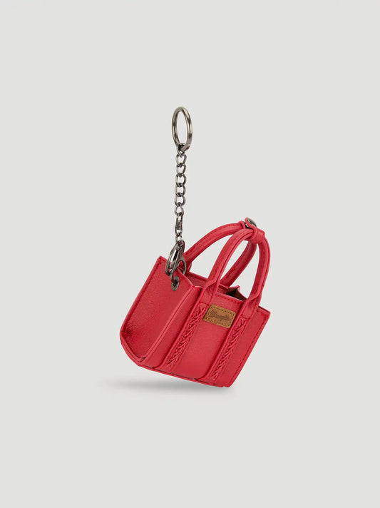 Mini Tote Key Chain:Red:One Size