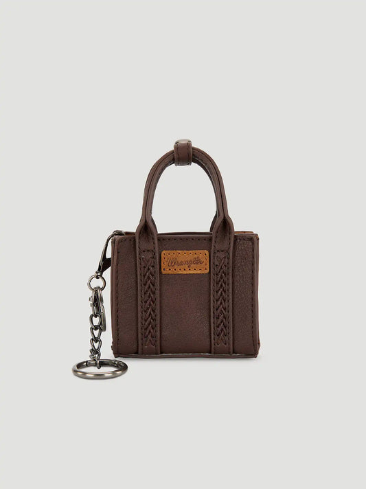 Mini Tote Key Chain:Coffee:One Size