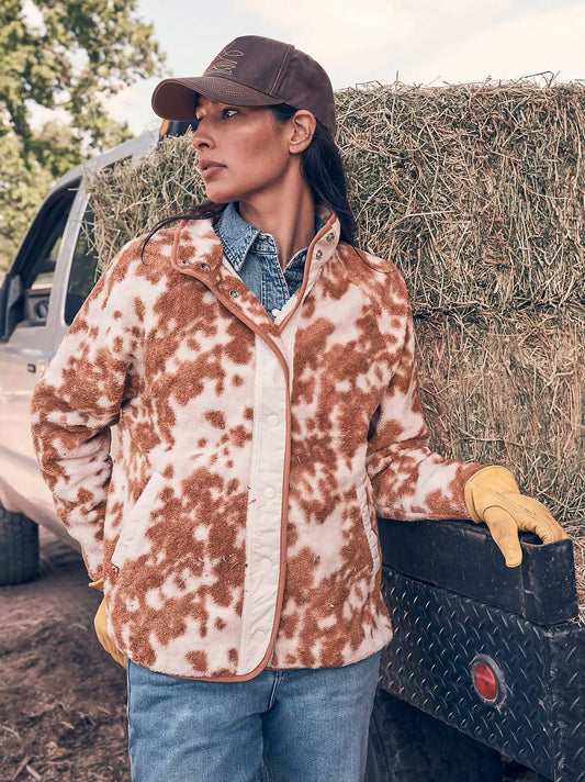 Women's Hay Away Big Sky Sherpa Snap Jacket in Fawn