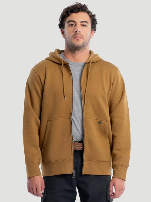 Men's RIGGS WORKWEAR® Full Zip Hoodie in Duck Brown