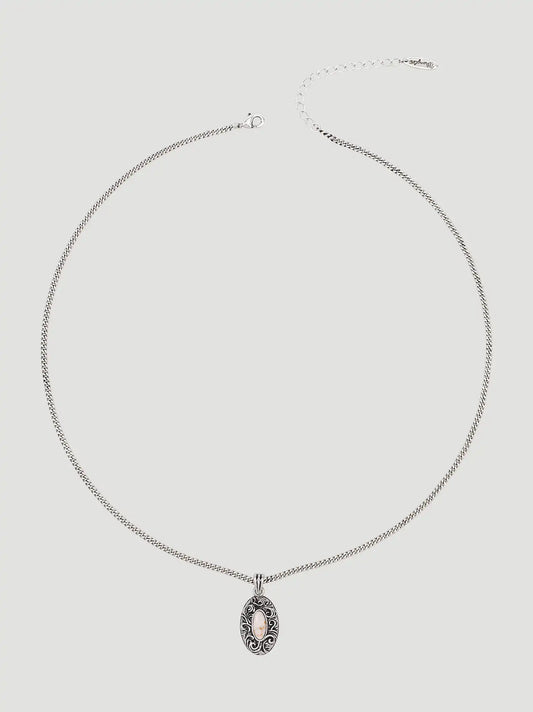 Stone Pendant Necklace Earring Bracelet Set:Beige:One Size