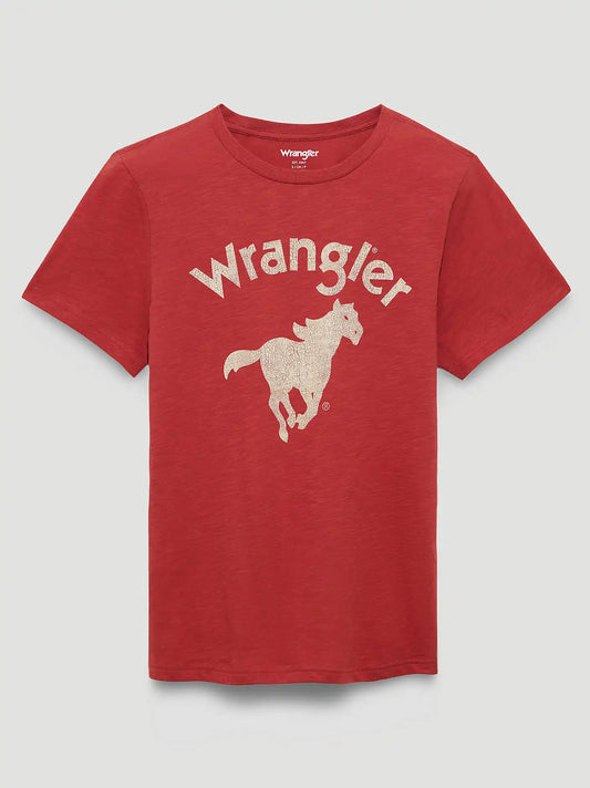 Thundering Horse Reg Fit Graphic Tee in Tandoori Spice